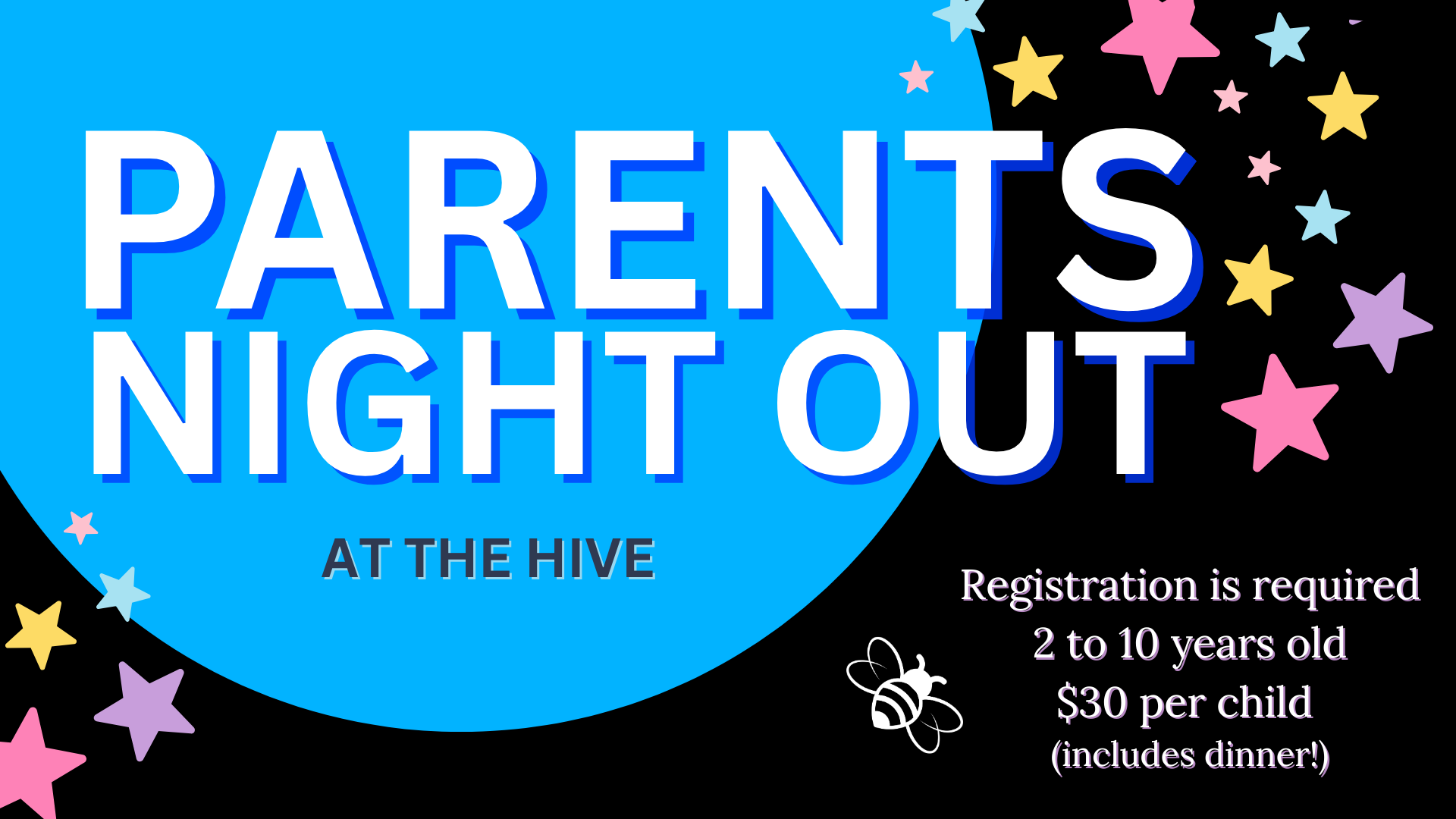 Hive Parent Night Out banner