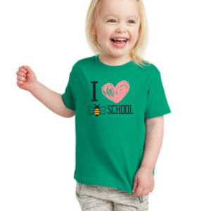 I Heart Bee School Toddler Shirt
