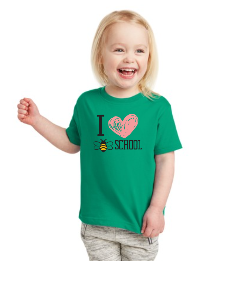 I Heart Bee School Toddler Shirt